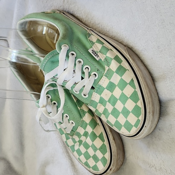Vans Shoes - Vans Off The Wall Green Checkered Sneakers Women's 8.5/ Men's 7